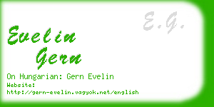 evelin gern business card